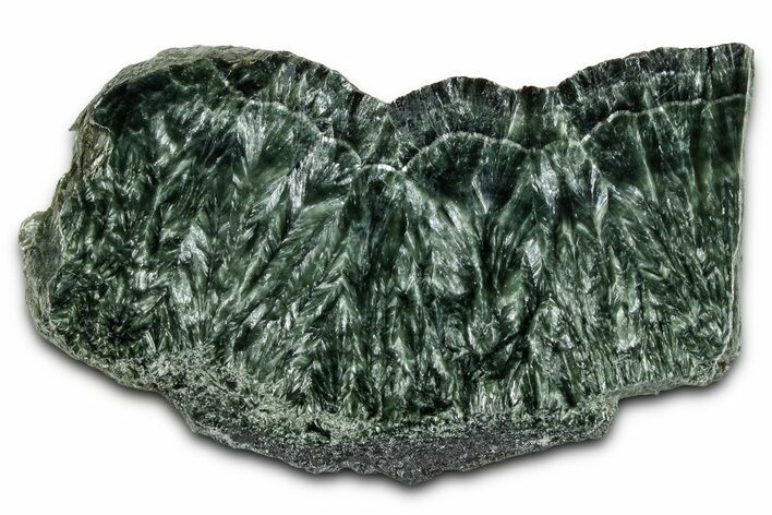 Polished Seraphinite Slab - Korshunovkiy Mine, Siberia #354268